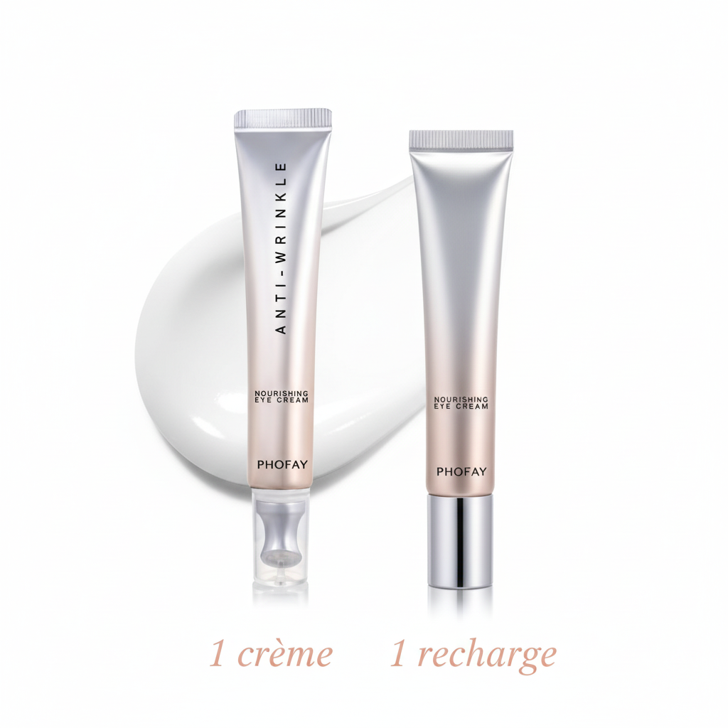 Crème Contour des Yeux Anti-Âge - Hydratation Intense & Massage Lissant