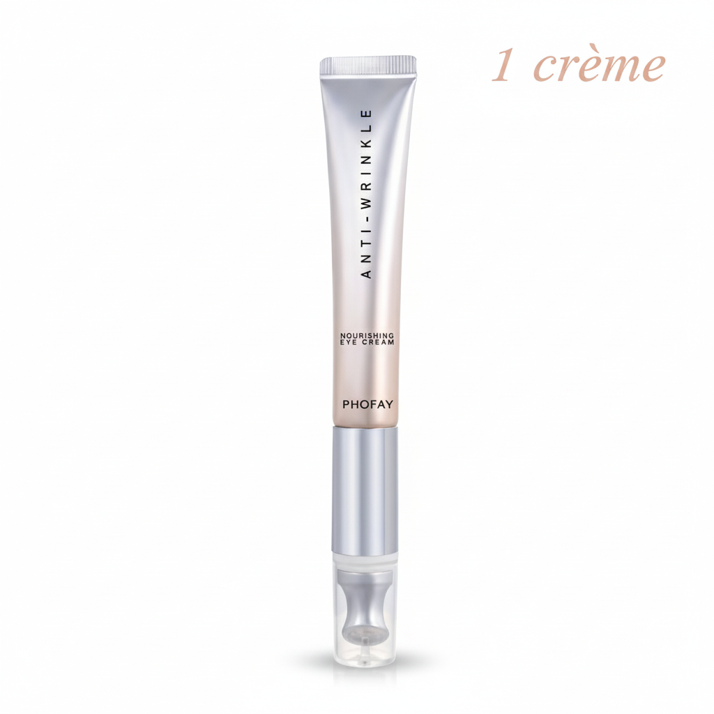 Crème Contour des Yeux Anti-Âge - Hydratation Intense & Massage Lissant