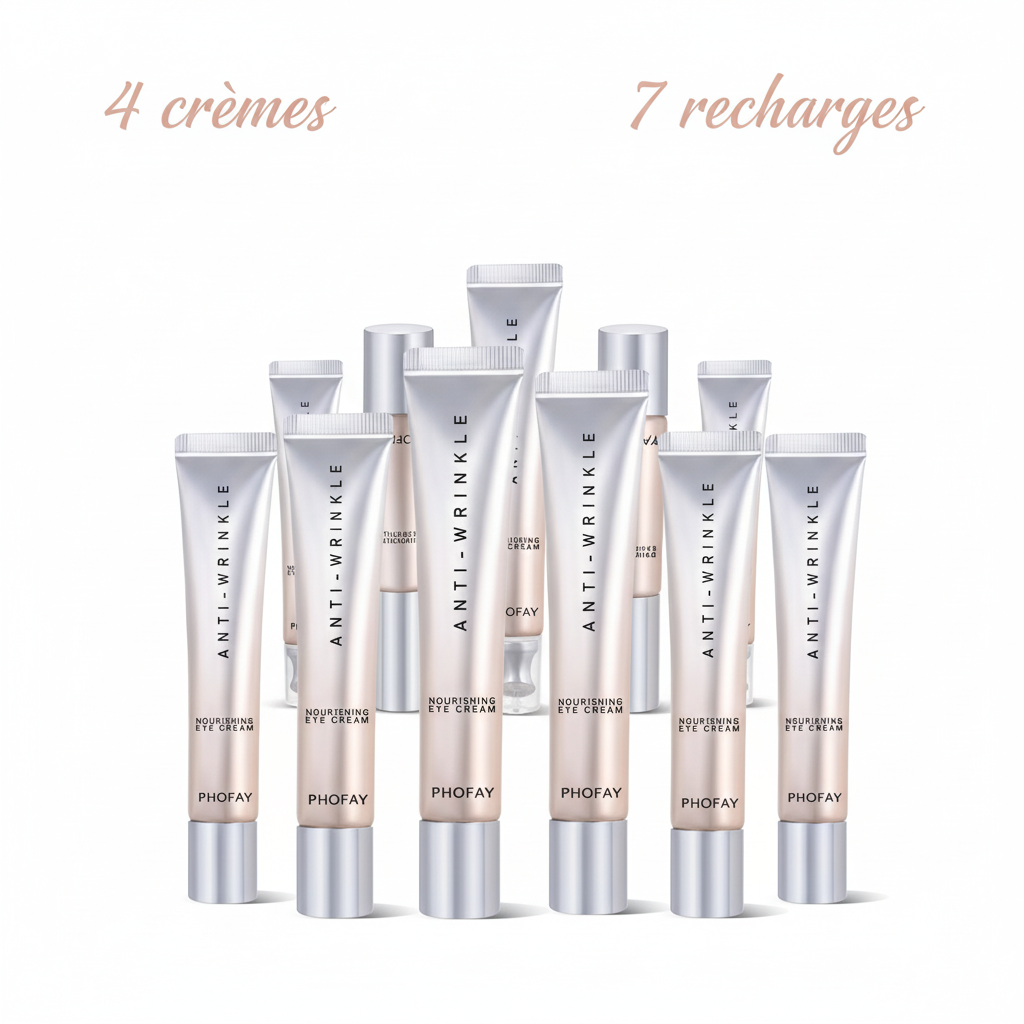 Crème Contour des Yeux Anti-Âge - Hydratation Intense & Massage Lissant