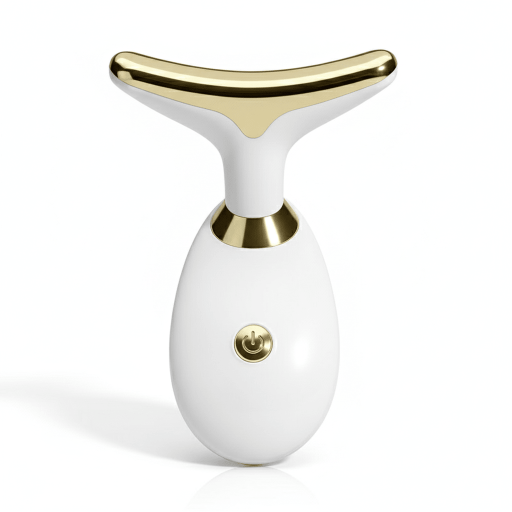 Appareil de Massage Facial Électrique - Soin Anti - Âge LED - Reflets lumineux