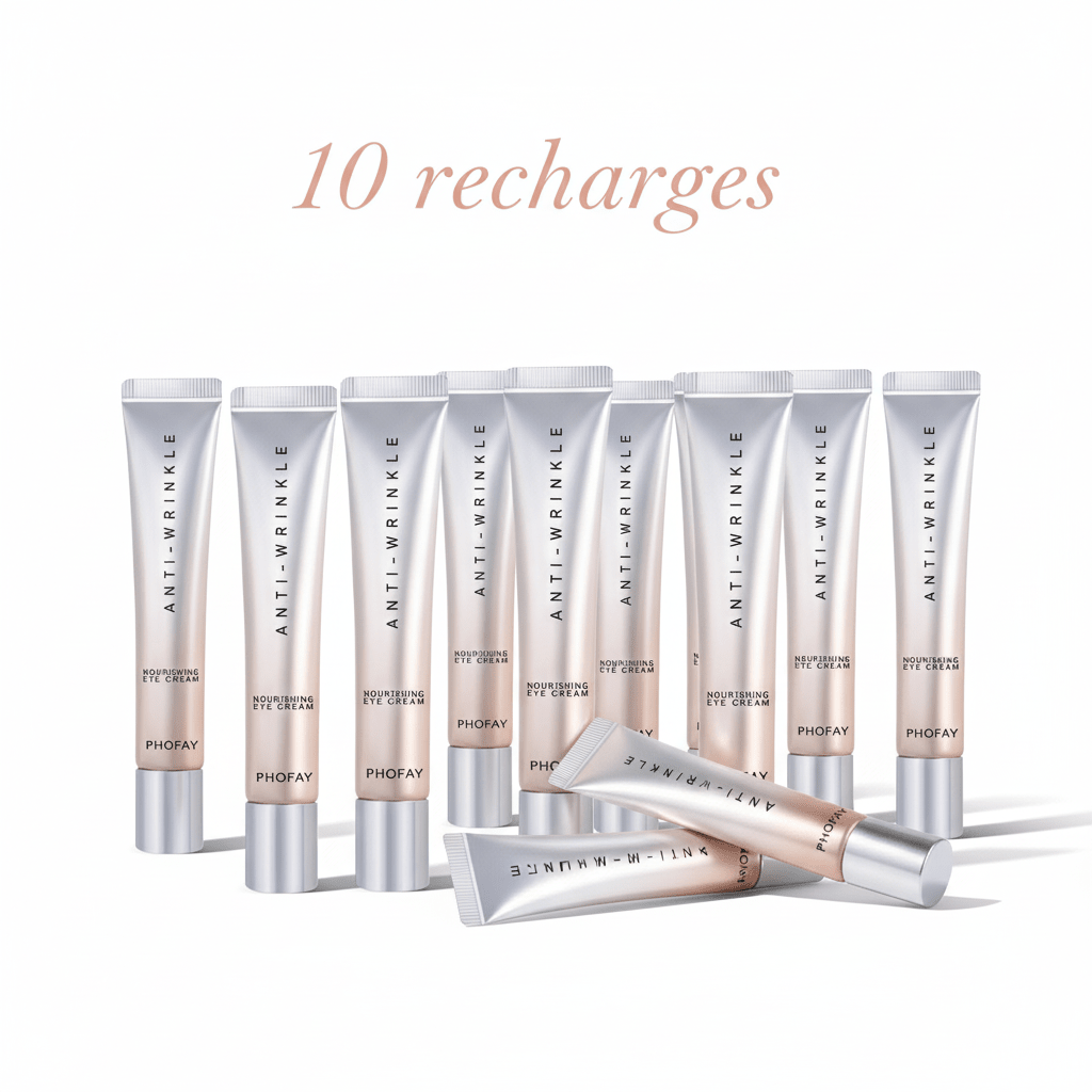 Crème Contour des Yeux Anti - Âge - Hydratation Intense & Massage Lissant - Reflets lumineux