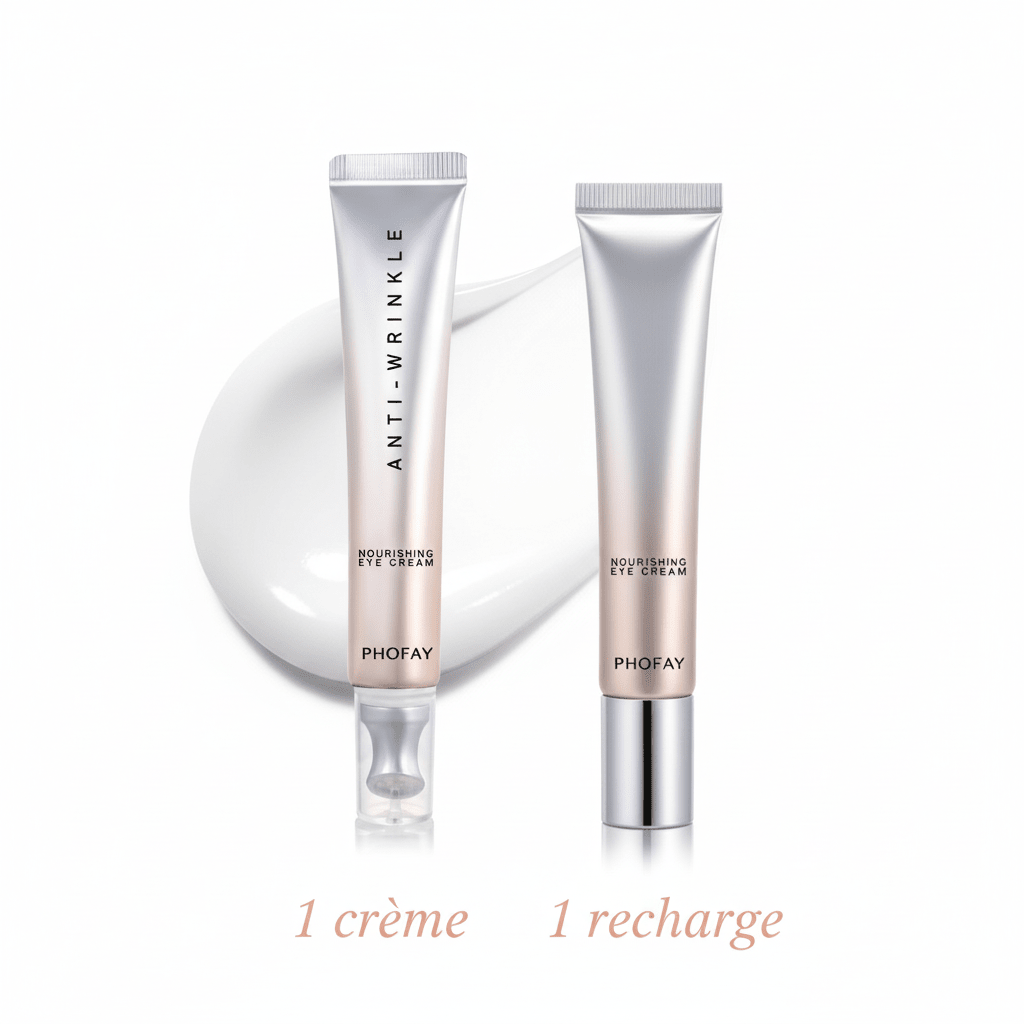 Crème Contour des Yeux Anti - Âge - Hydratation Intense & Massage Lissant - Reflets lumineux