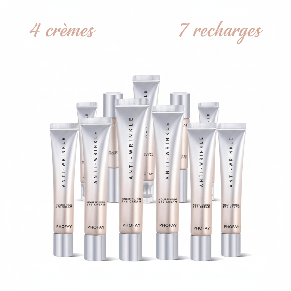 Crème Contour des Yeux Anti - Âge - Hydratation Intense & Massage Lissant - Reflets lumineux