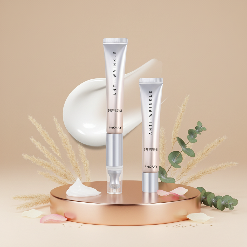Crème Contour des Yeux Anti-Âge - Hydratation Intense & Massage Lissant