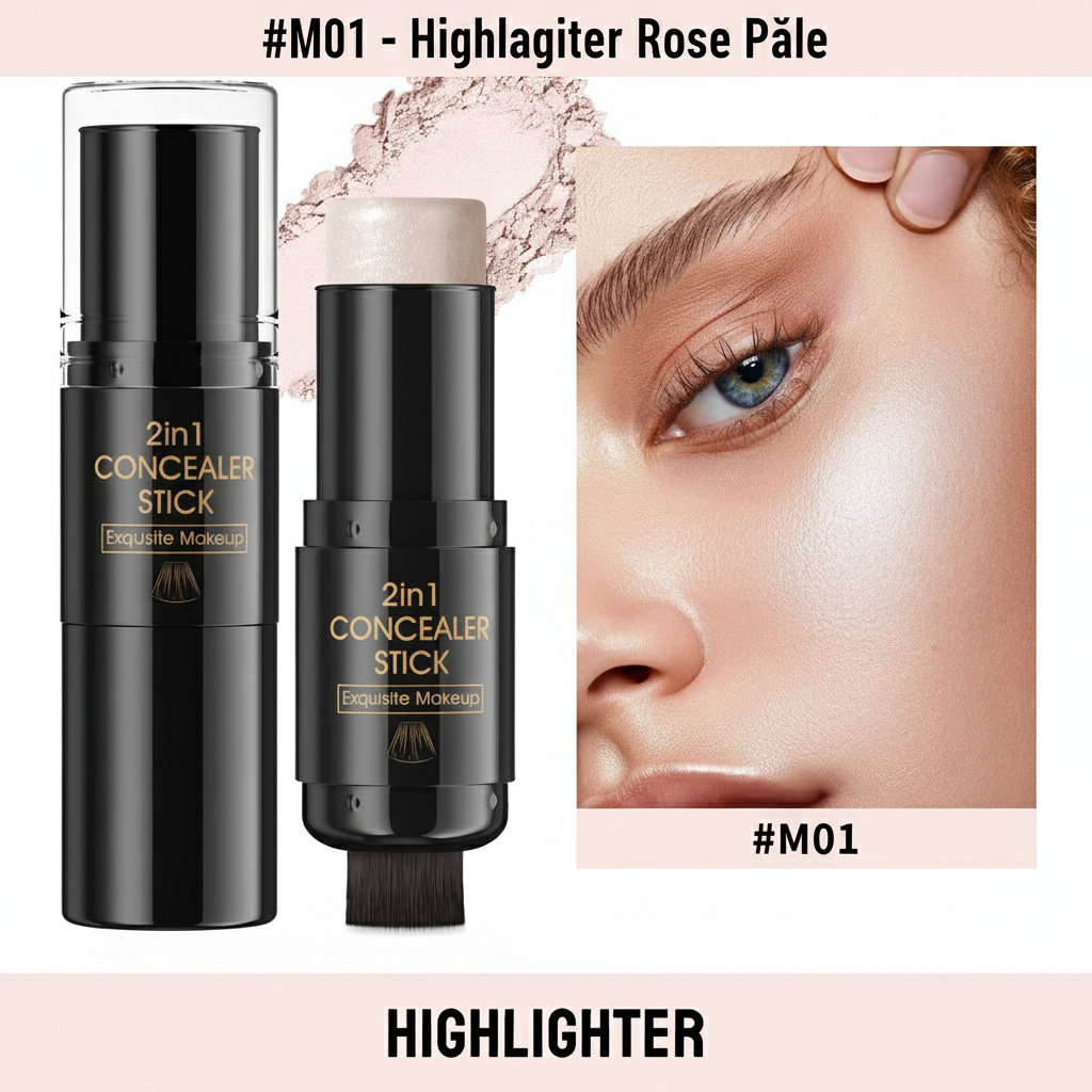 M01 Highlighter Rose Pâle - Réaliste
