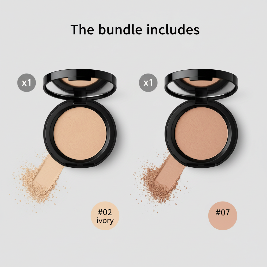 Pack fond de teint teintes 02 et 07