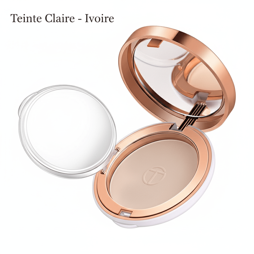 Poudre Matifiante Soyeuse - Fixateur de Maquillage Longue Tenue - Reflets lumineux