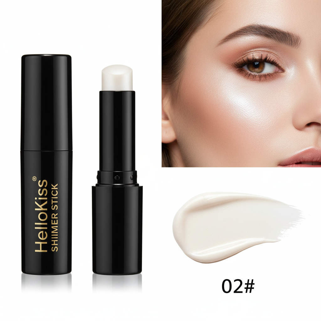 Stick illuminateur bronzant, blush, correcteur, rouge à lèvres