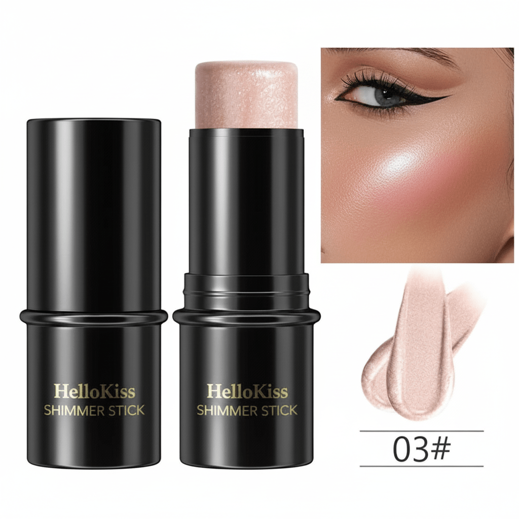 Stick illuminateur bronzant, blush, correcteur, rouge à lèvres - Reflets lumineux