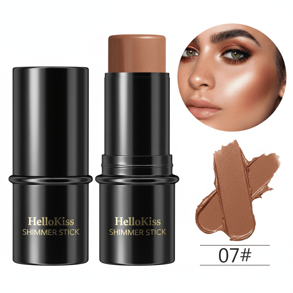 Stick illuminateur bronzant, blush, correcteur, rouge à lèvres - Reflets lumineux