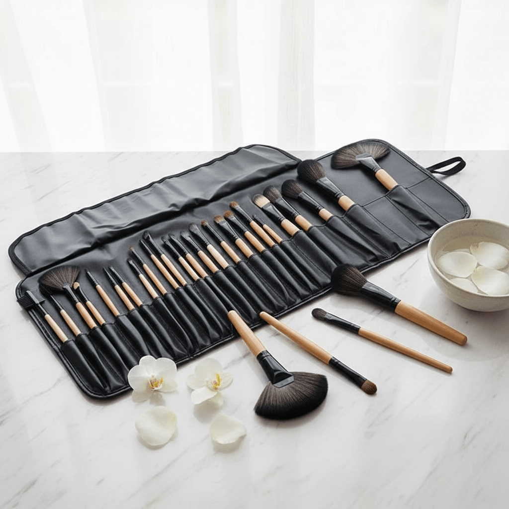 Trousse 24 Pinceaux Maquillage Professionnels | Reflets Lumineux - Reflets lumineux