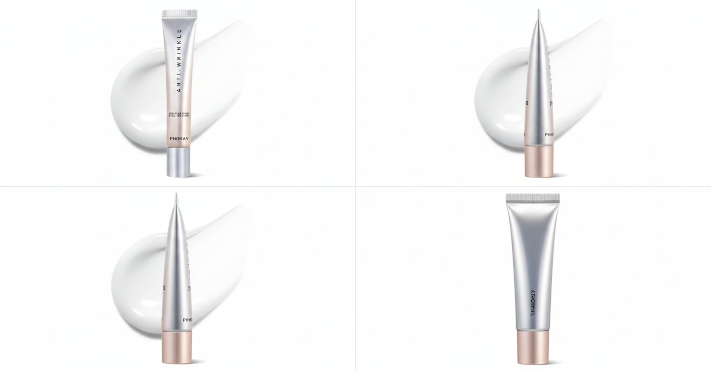 Tube de produit sous plusieurs angles